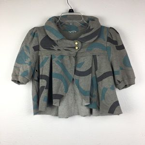 Rebel yell cropped sweater